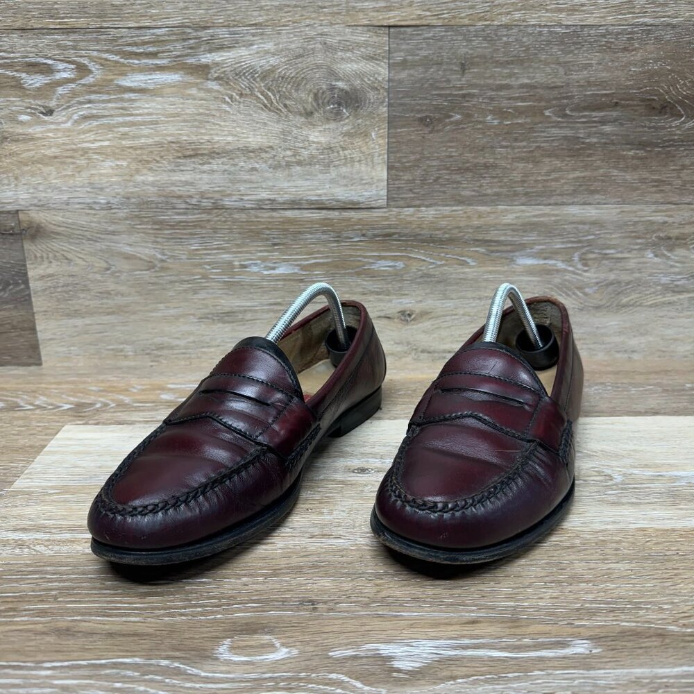 Cole Haan Pinch Penny Loafer Burgundy Leather Men's Size 10.5